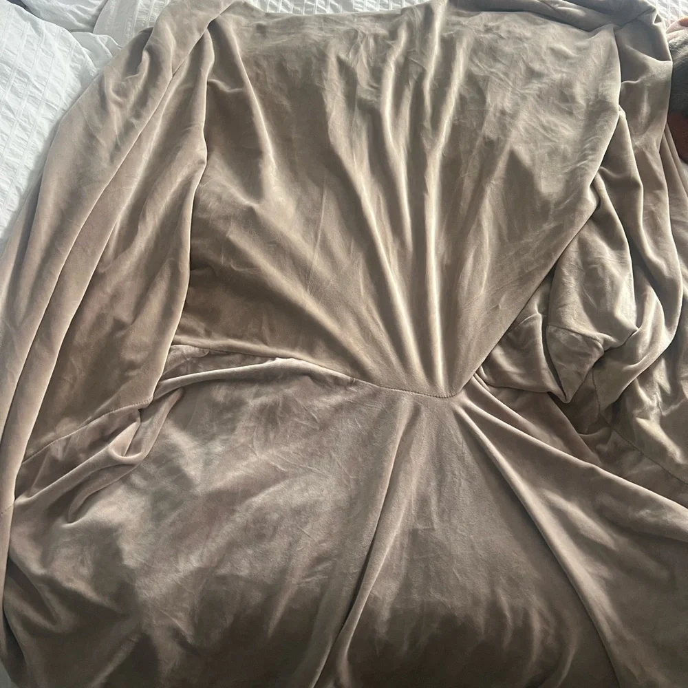 Elegant Taupe Large Armchair Cover